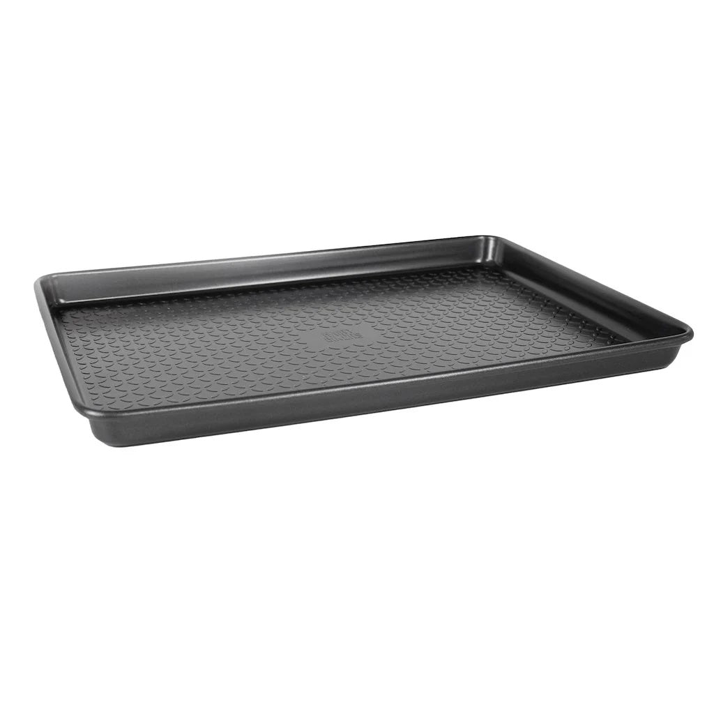 Hairy Bikers Oven Tray Black Medium 0.8mm BKW1846 | Oven Safe | Dishwasher Safe | Freezer Safe | Non Stick
