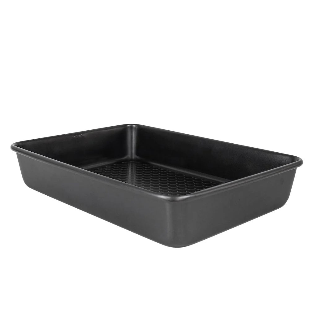 Hairy Bikers Roasting Tin Black Large 0.8mm BKW1844 | Oven Safe | Dishwasher Safe | Freezer Safe | Non Stick