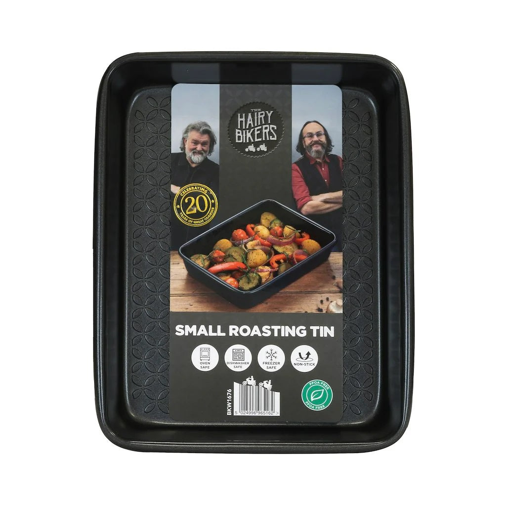 Hairy Bikers Roasting Tin Black Small 0.8mm BKW1842 | Oven Safe | Dishwasher Safe | Freezer Safe | Non Stick