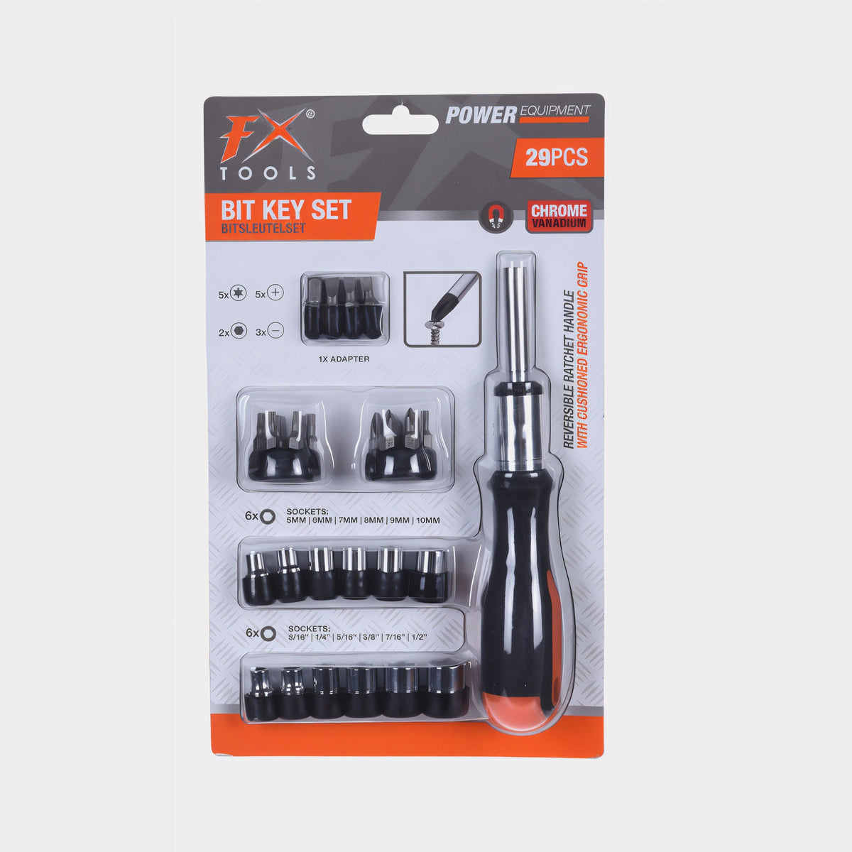 Fx Tools Power Equipment Bit Key Set Assorted Pack of 29 R05000010