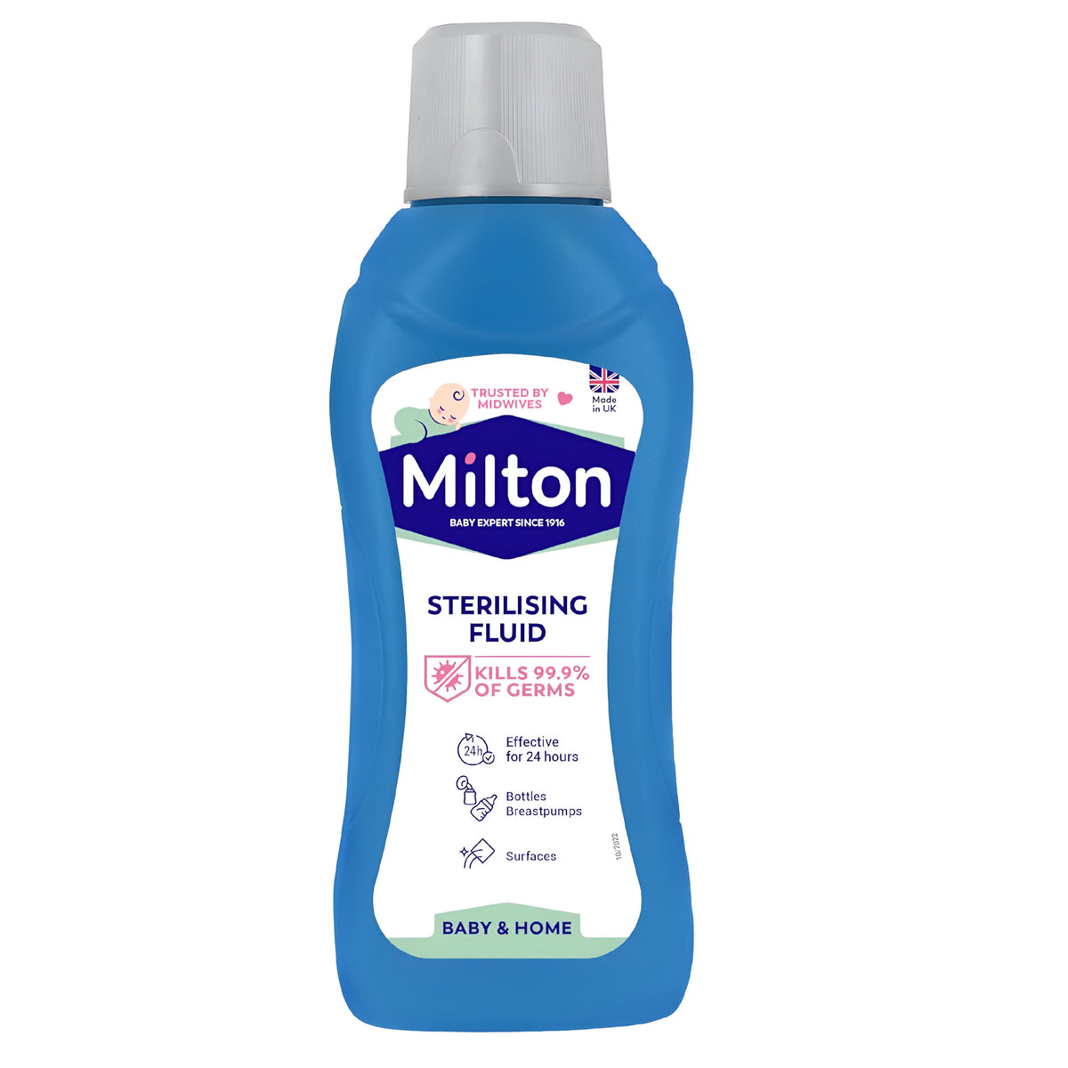 Milton Sterilising Fluid 500ml 82495 | Kills 99.9 Percent of Germs | Effective for 24 Hours | Bottles Breast Pumps | Surfaces