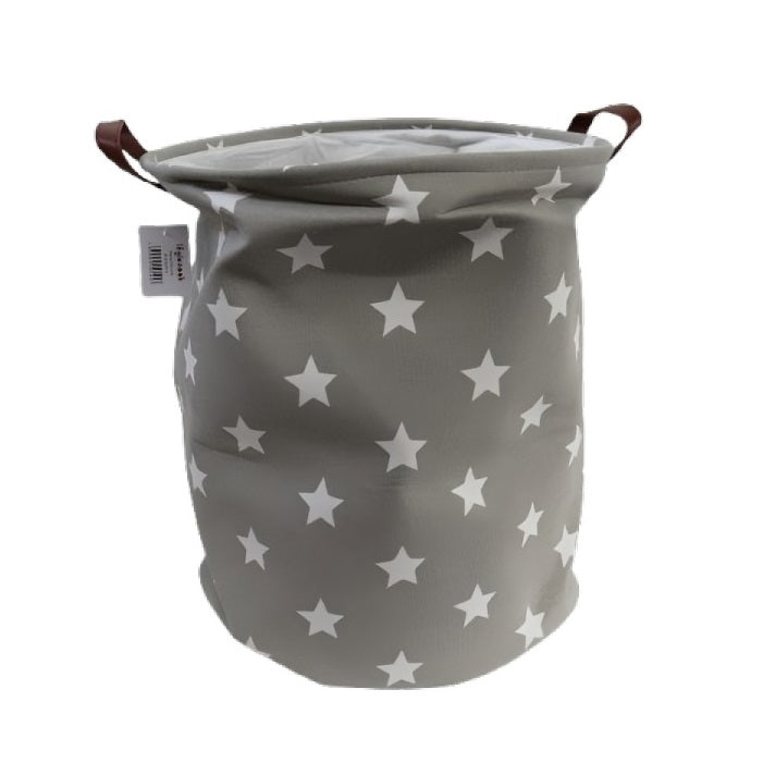 Inglenook Starred Laundry Basket Grey WILLOW18