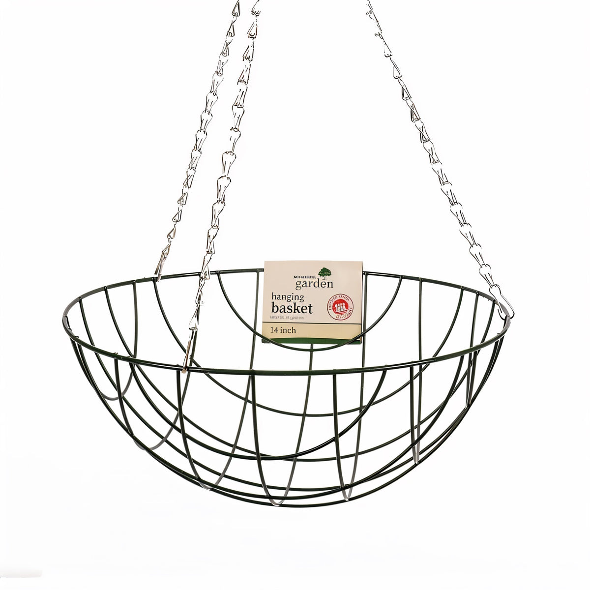 Kingfisher Garden Hanging Basket Green 14-Inch HB14G