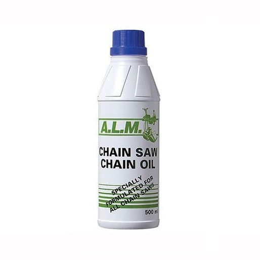 ALM Chain Saw Chain Oil Bottle White 500ml OL010 | Specially Formulated Lubricant for All Chainsaws | Reduces Friction and Wear | High Performance Chain Oil