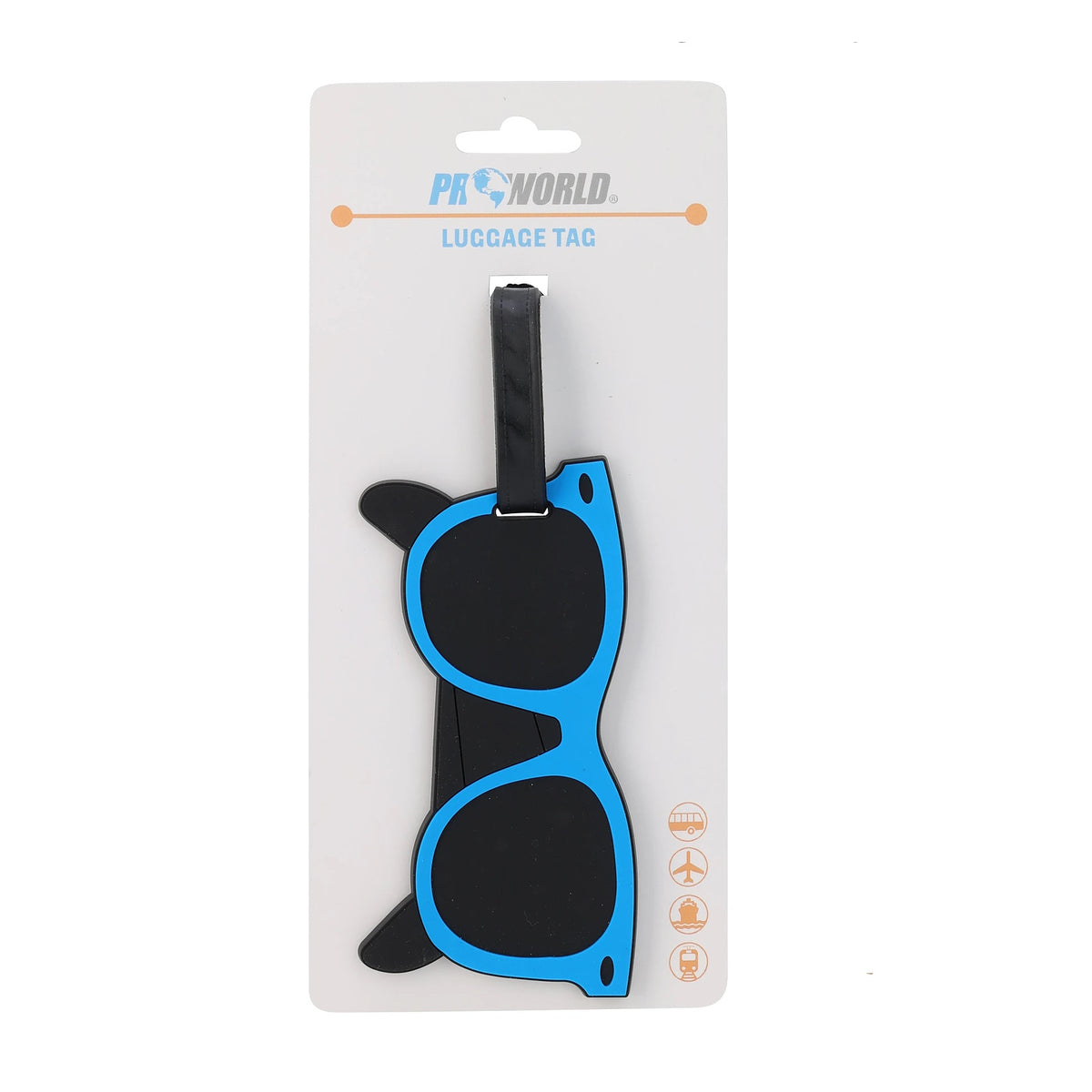 Pro World Fun Silicone Luggage Tags Assorted Colours Pack of 1 DG2000170 | Travel ID Tags with Unique Designs | 6 Assorted Designs