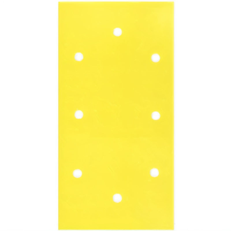 Aluminium Oxide Sanding Sheets Compatible with Black and Decker Yellow 93mm x 185mm Pack of 5 10305| Assorted Grits | Hook and Loop Backing | Pre-Punched Holes