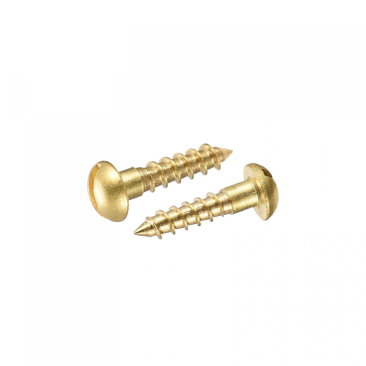 Round Head Slotted Woodscrew Brass 3mm x 12mm Pack of 25 30291