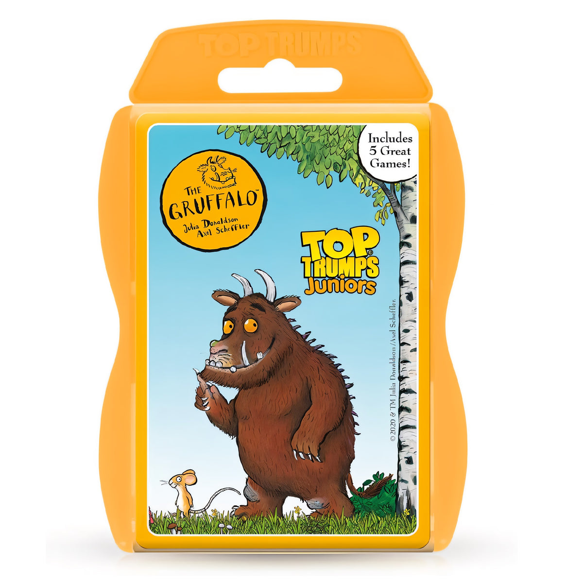 Top Trumps Juniors The Gruffalo and The Gruggalos Child Card Game â€Ž8.5cm x 2cm x 14cm Multicolour â€ŽWM01285-EN1-6 | Includes 5 Great Games