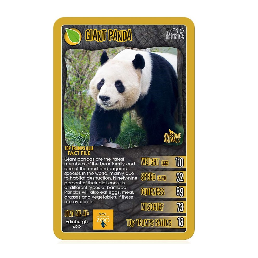 Top Trumps Awesome Animals Classics Card Game Multicolour WM01528-EN1-6