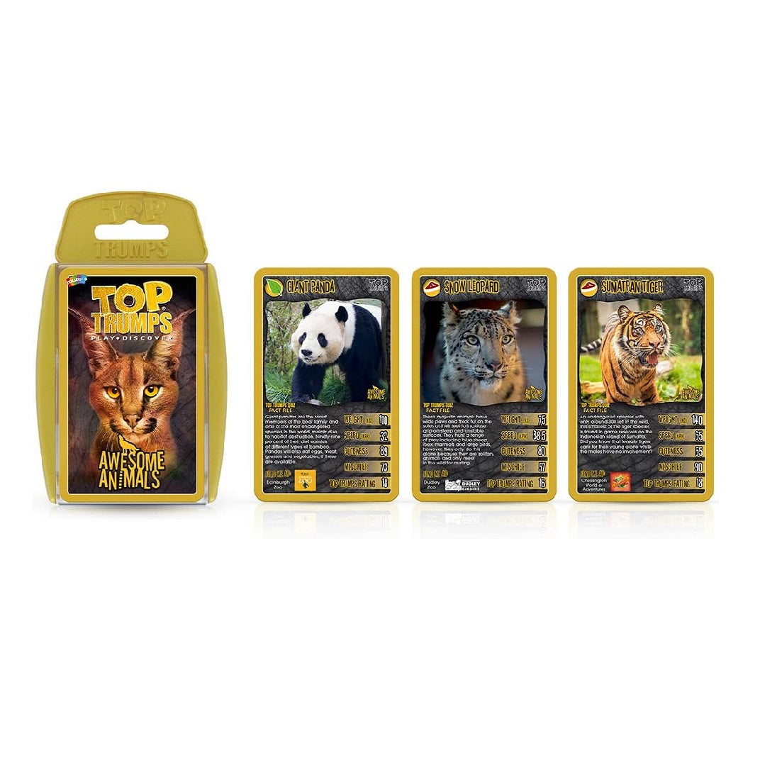 Top Trumps Awesome Animals Classics Card Game Multicolour WM01528-EN1-6