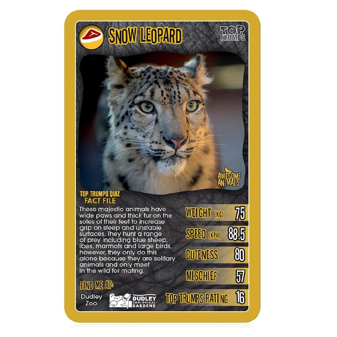 Top Trumps Awesome Animals Classics Card Game Multicolour WM01528-EN1-6