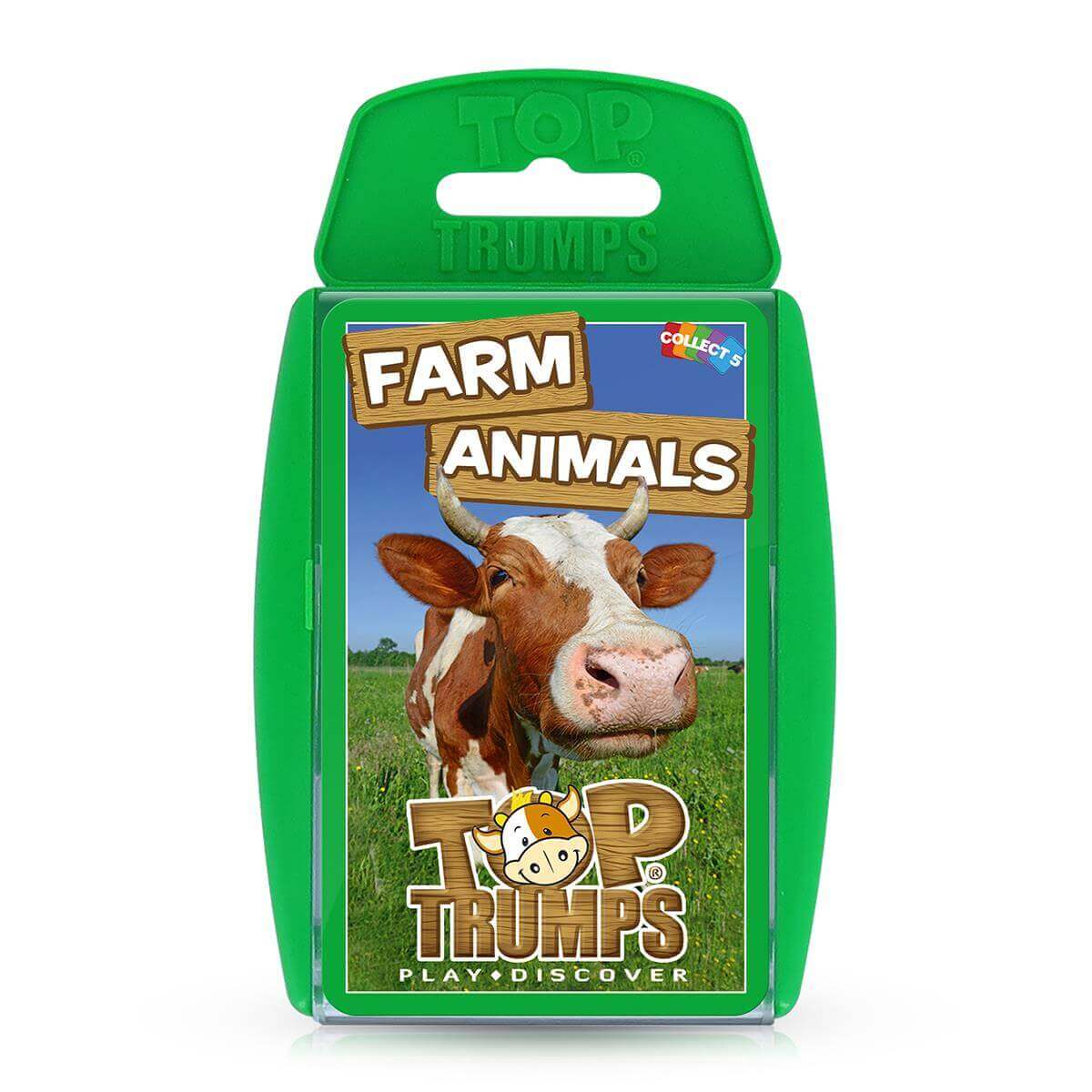 Top Trumps Farm Animals 2021 Card Game  85mm x 140mm x 20mm Assorted WM01581-EN1-6