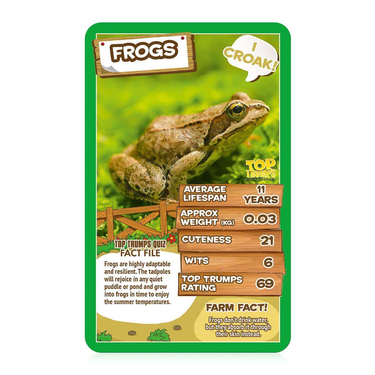 Top Trumps Farm Animals 2021 Card Game  85mm x 140mm x 20mm Assorted WM01581-EN1-6