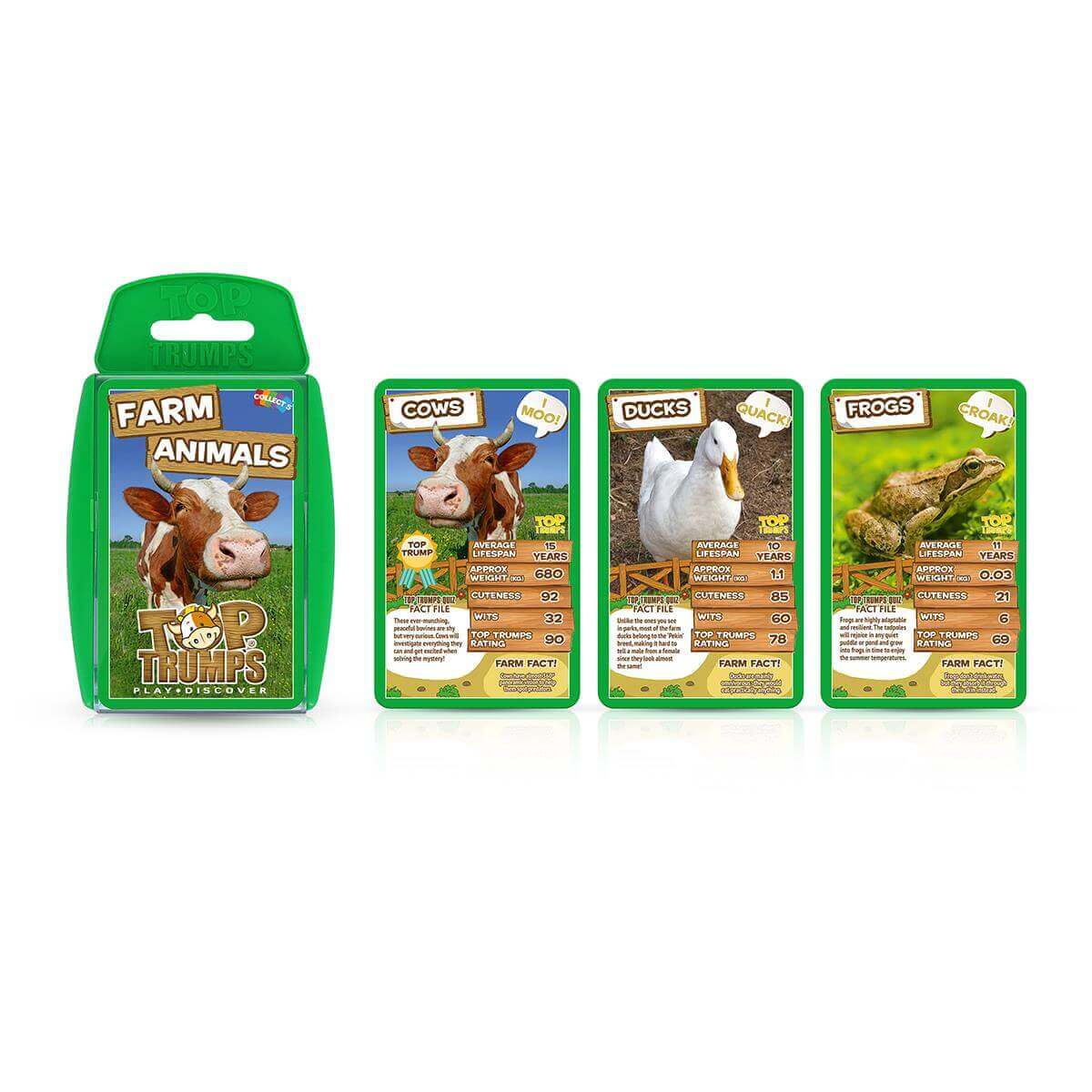 Top Trumps Farm Animals 2021 Card Game  85mm x 140mm x 20mm Assorted WM01581-EN1-6