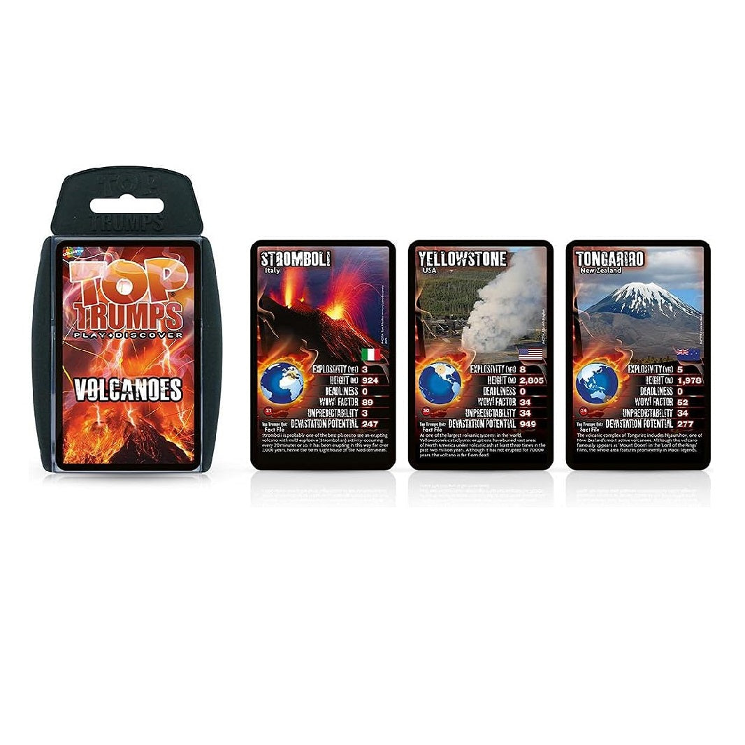 Top Trumps Volcanoes Classics Card Game 2021 2021 â€Ž8.5cm x 2cm x 14cm Assorted 707STA-050-2021
