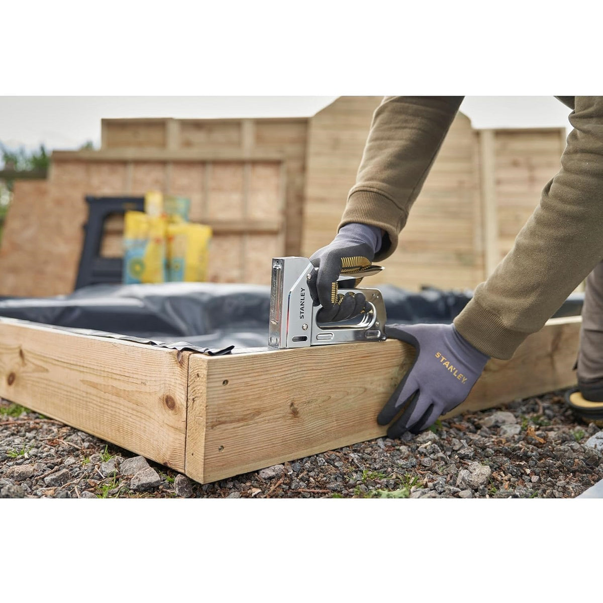 Stanley Heavy-Duty Staple Gun Silver 6-TR110 | Suitable for Type G Staples- 6mm, 8mm, 10mm, 12mm and 14 mm