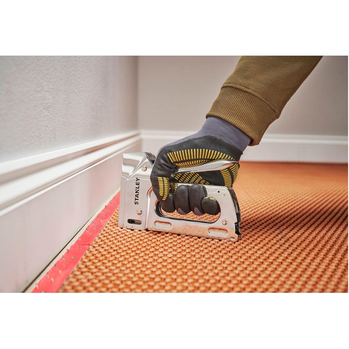 Stanley Heavy-Duty Staple Gun Silver 6-TR110 | Suitable for Type G Staples- 6mm, 8mm, 10mm, 12mm and 14 mm