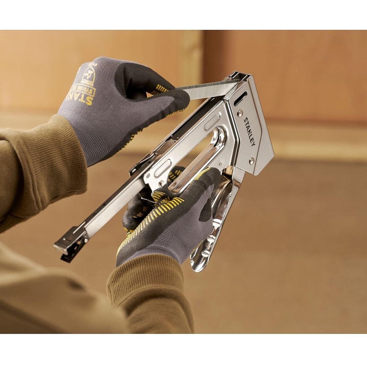 Stanley Heavy-Duty Staple Gun Silver 6-TR110 | Suitable for Type G Staples- 6mm, 8mm, 10mm, 12mm and 14 mm