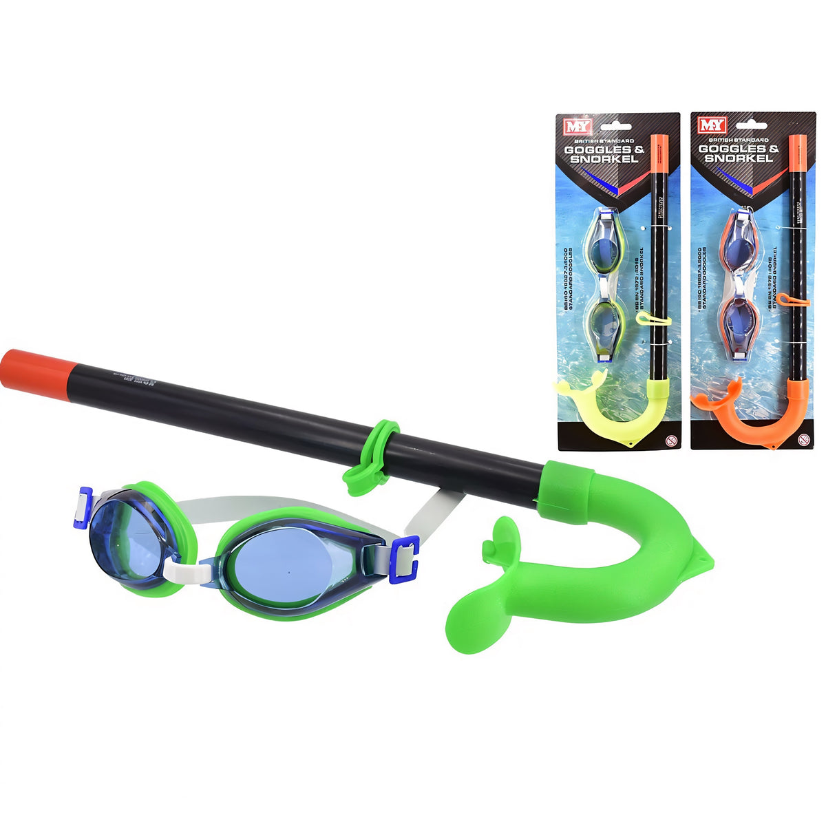 KandyToys M.Y British Standard Google and Snorkel Set Assorted Colours Pack of 1 TY9909