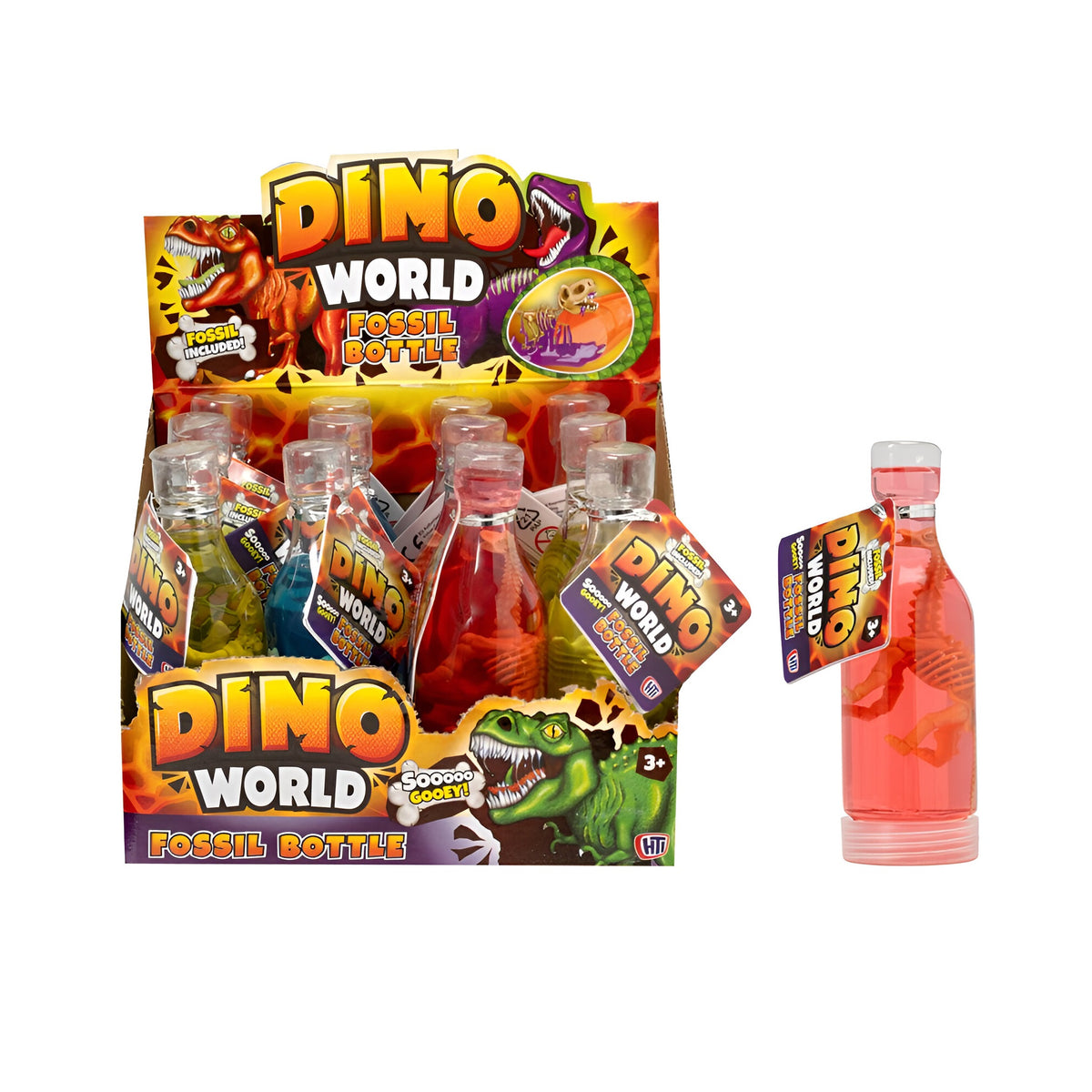 HTI Dino World Fossil Bottle Assorted Pack of 1 1351065