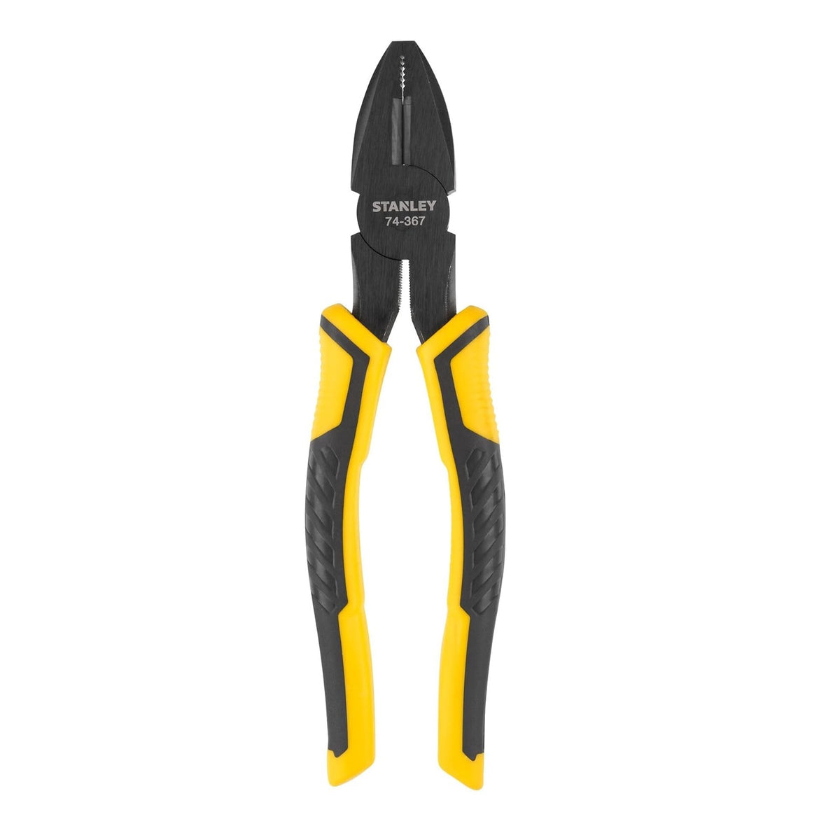 Stanley Dynagrip Combination Pliers Yellow and Black 200mm STHT0-74367 | Precision Wire Cutter for Electrical and DIY Use