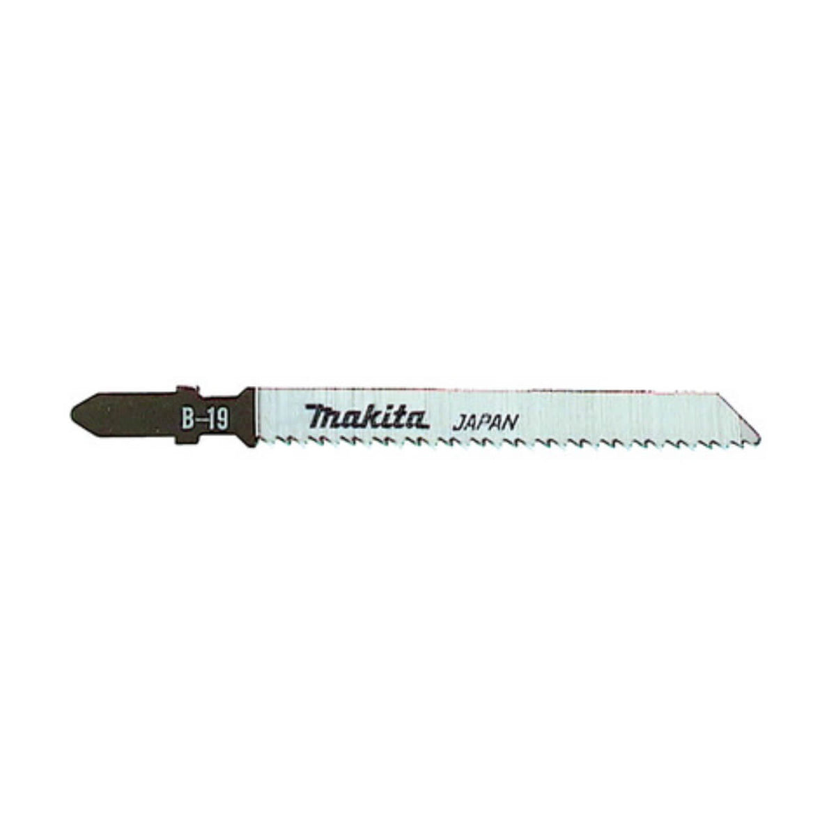 Makita B-19 Jigsaw Blades Silver 90mm Pack of 5 A-85715 | T101BR | 12TPI | HCS | For Cutting Plastic-PVC and Plywood