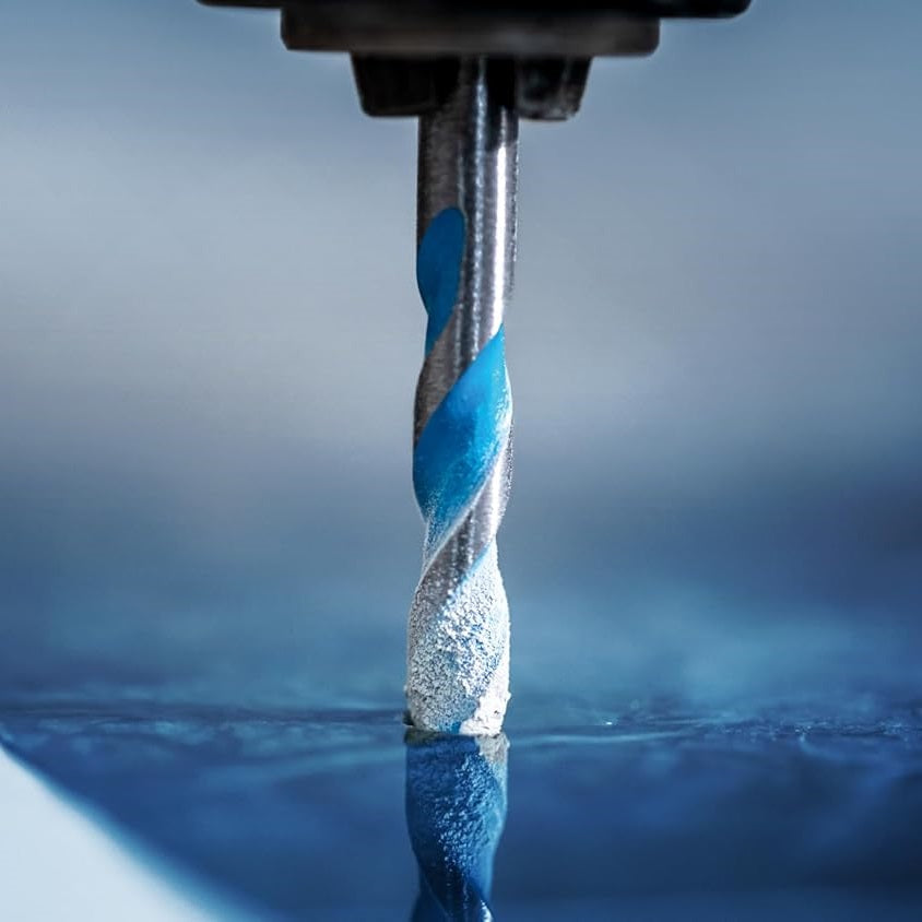 Makita Multi-Purpose TCT Drill Bit 6mm x 100mm Silver and Blue E-14984 | Compatible with Impact Drivers and Drills | For Metal-Wood-Brick-Tile-PVC and Aluminium