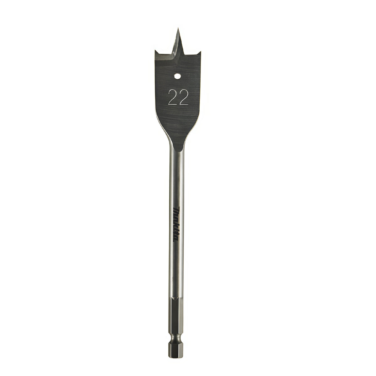 Makita Wood Flat Bit Grey 22mm x 150mm 1-4-Inch Hex E-17267