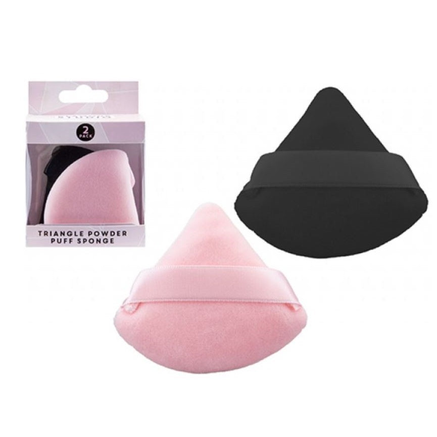 PMS Glamour Studio Triangle Powder Puff Sponge Assorted Colours Pack of 2 725057