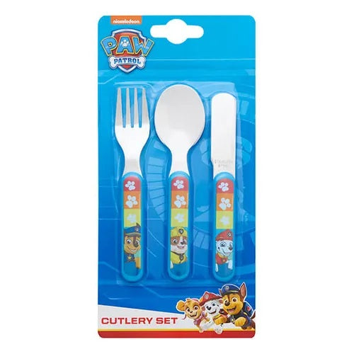 Nickelodeon Paw Patrol Rescue Metal Cutlery Set Chrome 3-Piece 1835_1849EC