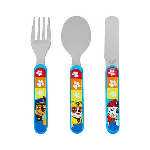 Nickelodeon Paw Patrol Rescue Metal Cutlery Set Chrome 3-Piece 1835_1849EC