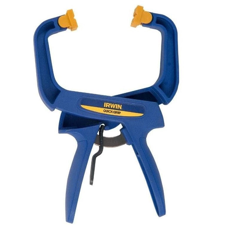 Irwin Quick-Grip Handi-Clamp Blue 4-Inch T59400ECD | One-Handed Operation | Durable and Lightweight | For Woodworking-DIY and Crafts
