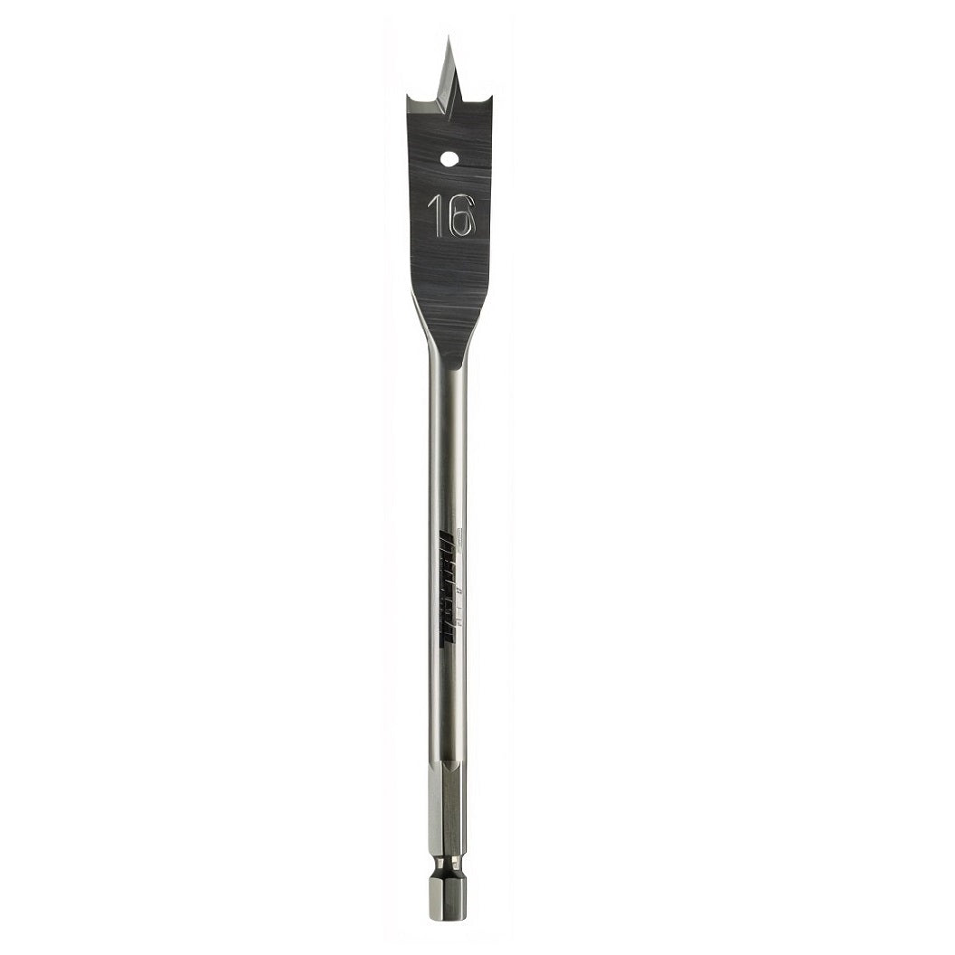 Makita Wood Flat Bit Grey 16mm x 150mm 1-4-Inch Hex E-17223