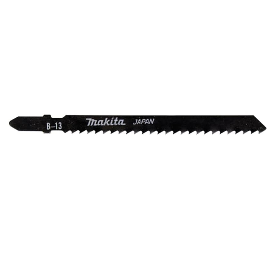 Makita B-13 Jigsaw Blades Black 105mm Pack of 5 A-85656 | T111C | 8TPI | HCS | For Cutting Plastic-PVC and Plywood