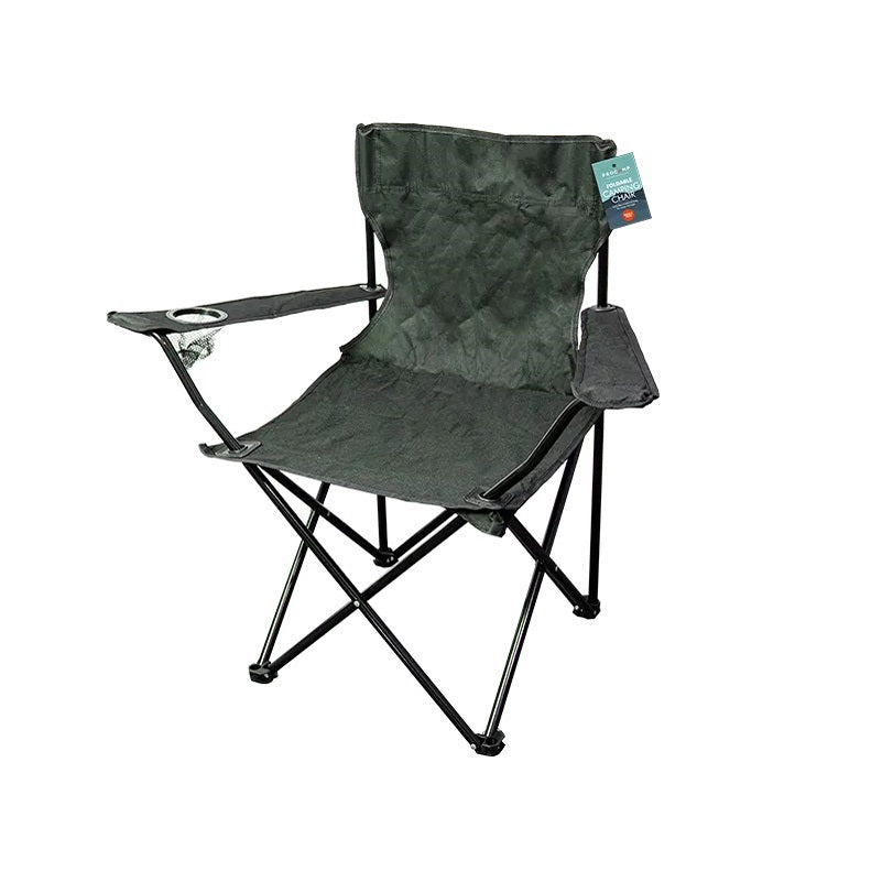 ProCamp Foldable Camping Chair Assorted 80cm x 80cm Pack of 1 CAM6770OB | Includes Handy Drinks Holder
