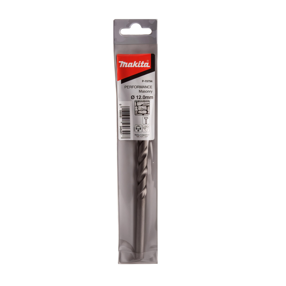 Makita Performance Masonry Drill Bit Grey 12mm x 150mm P-19794