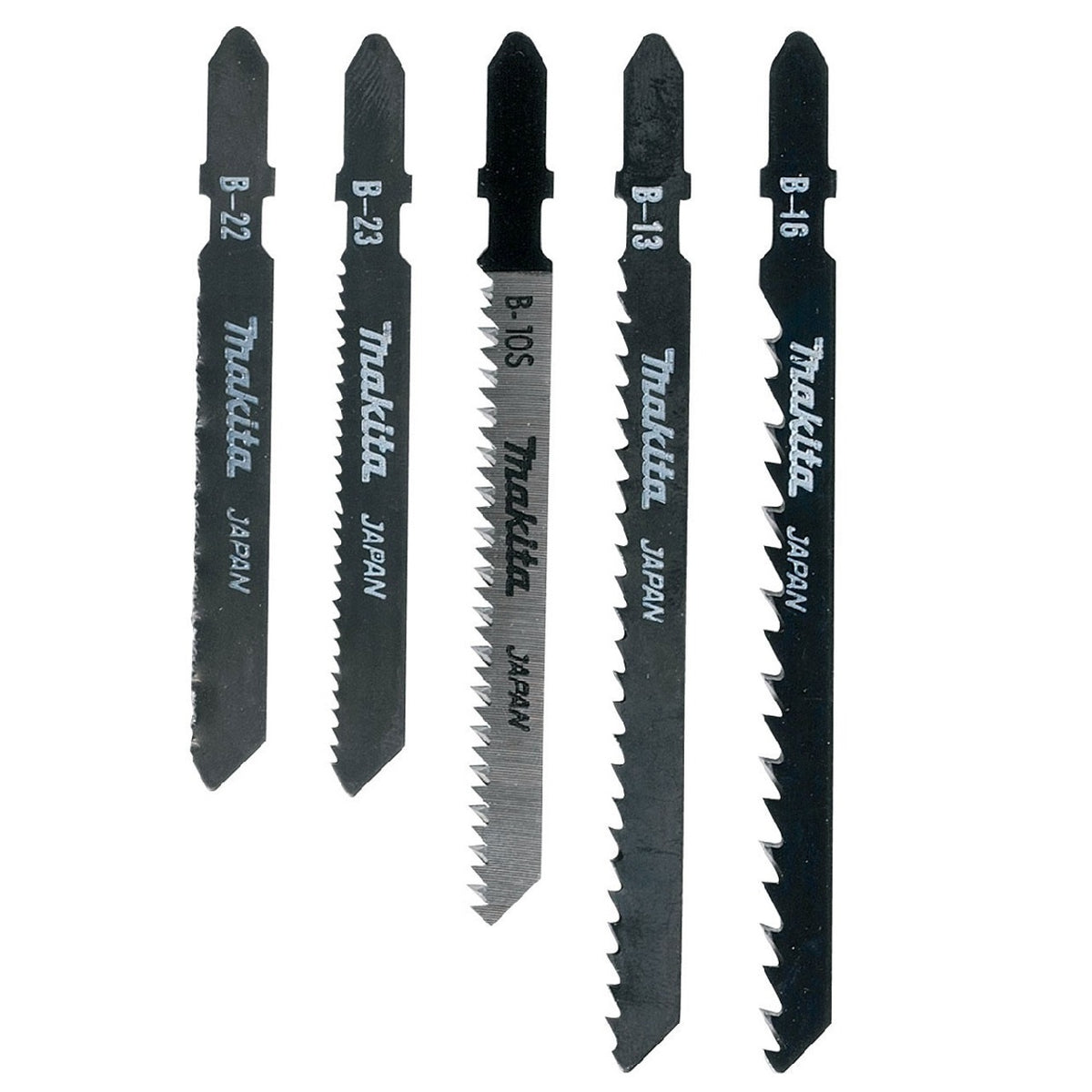 Makita Jig Saw Blade Selection Assorted Pack of 5 A-86898