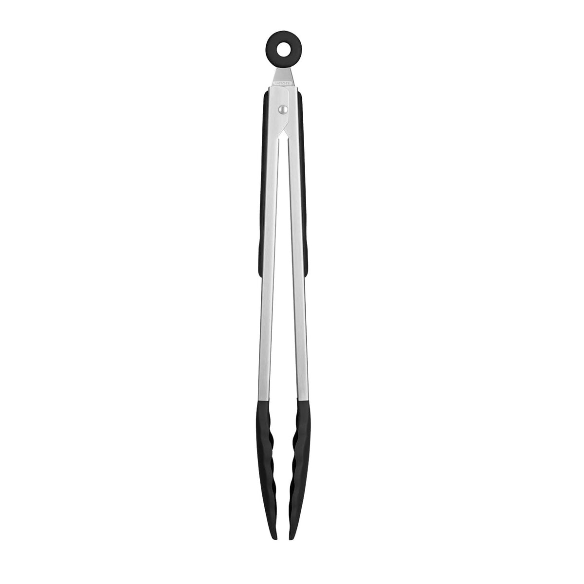 Prestige Dishwasher Safe Tongs Black and Chrome 54290 | Durable Stainless Steel | Easy Grip Handle for Comfort and Control | Heat Resistant to 210 Degree Celsius