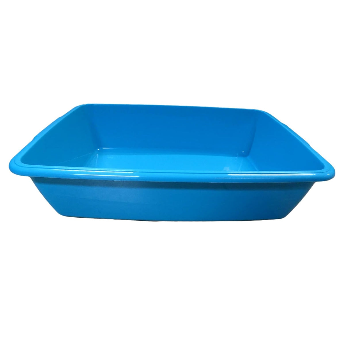 Whitefurze Plastic Cat Litter Tray Assorted Colours 46cm Pack of 1 P0303 | Durable and Lightweight | Open-Top Design for Easy Cleaning