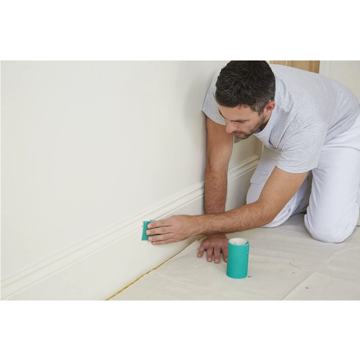 Prosand P60 Coarse-Grade Aluminium Oxide Abrasive Mini Sanding Paper Roll Green 115mm x 10Mtr 375