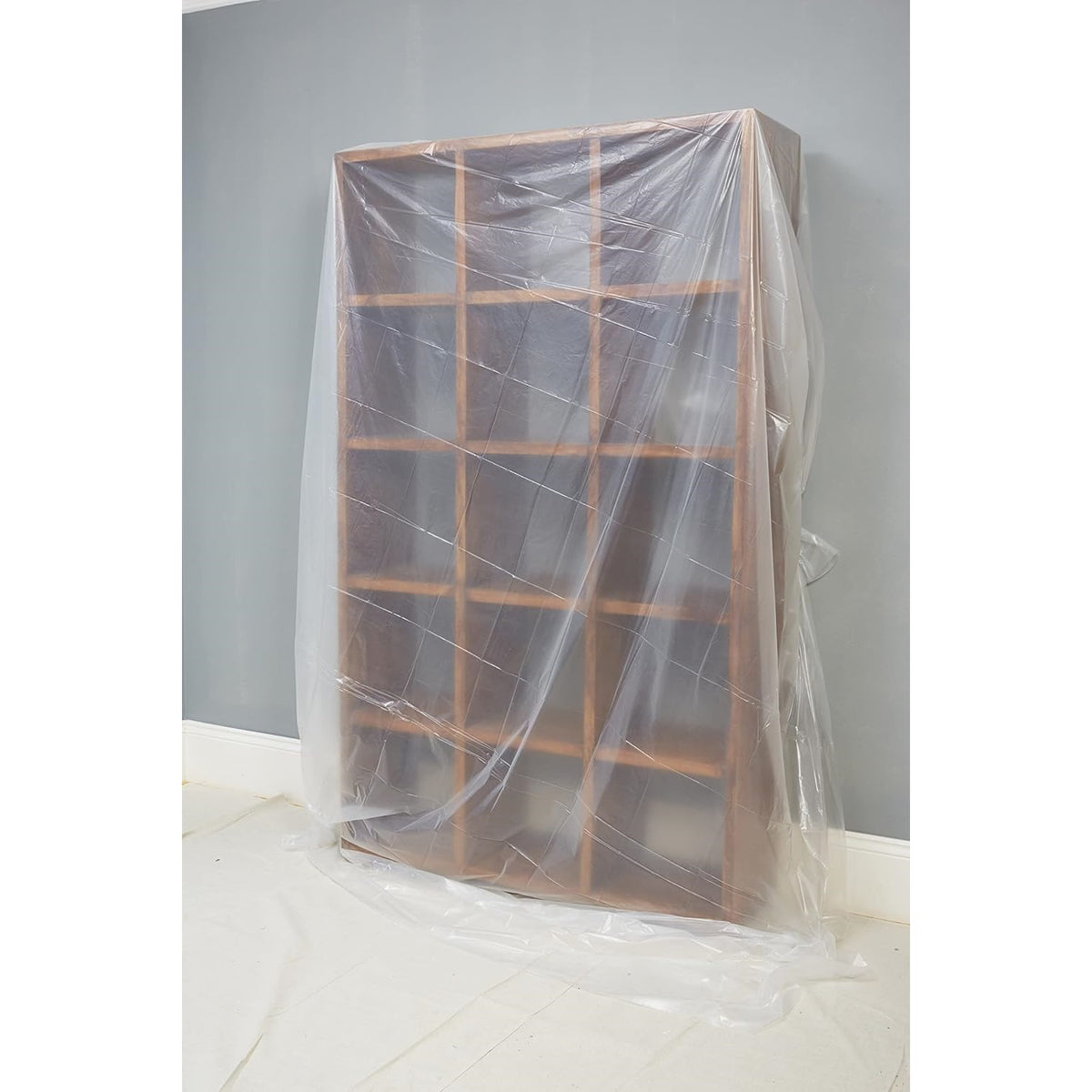 ProDec Polythene Dust Sheet Clear 3.7Mtr x 2.7Mtr PDPY001 | Lightweight-Waterproof and Dustproof | Protective Cover for Decorating and DIY Tasks