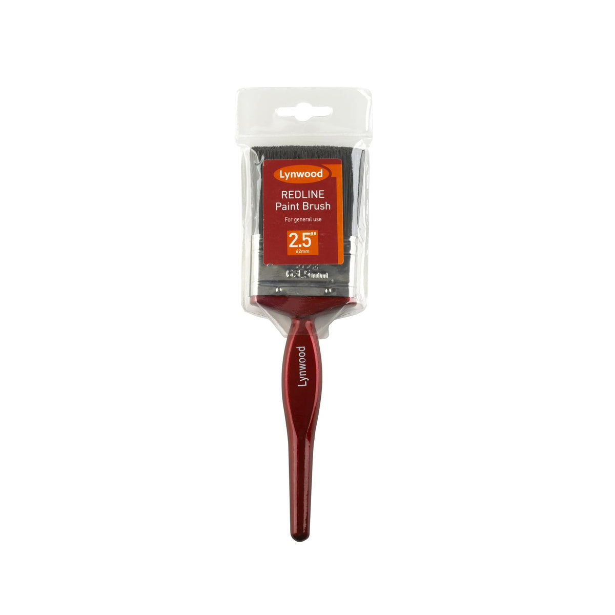 Lynwood Redline Paint Brush Brown and Black 2.5-Inch BR206 | General Purpose Paintbrush | For DIY and Professional Use | Durable Handle and Smooth Finish