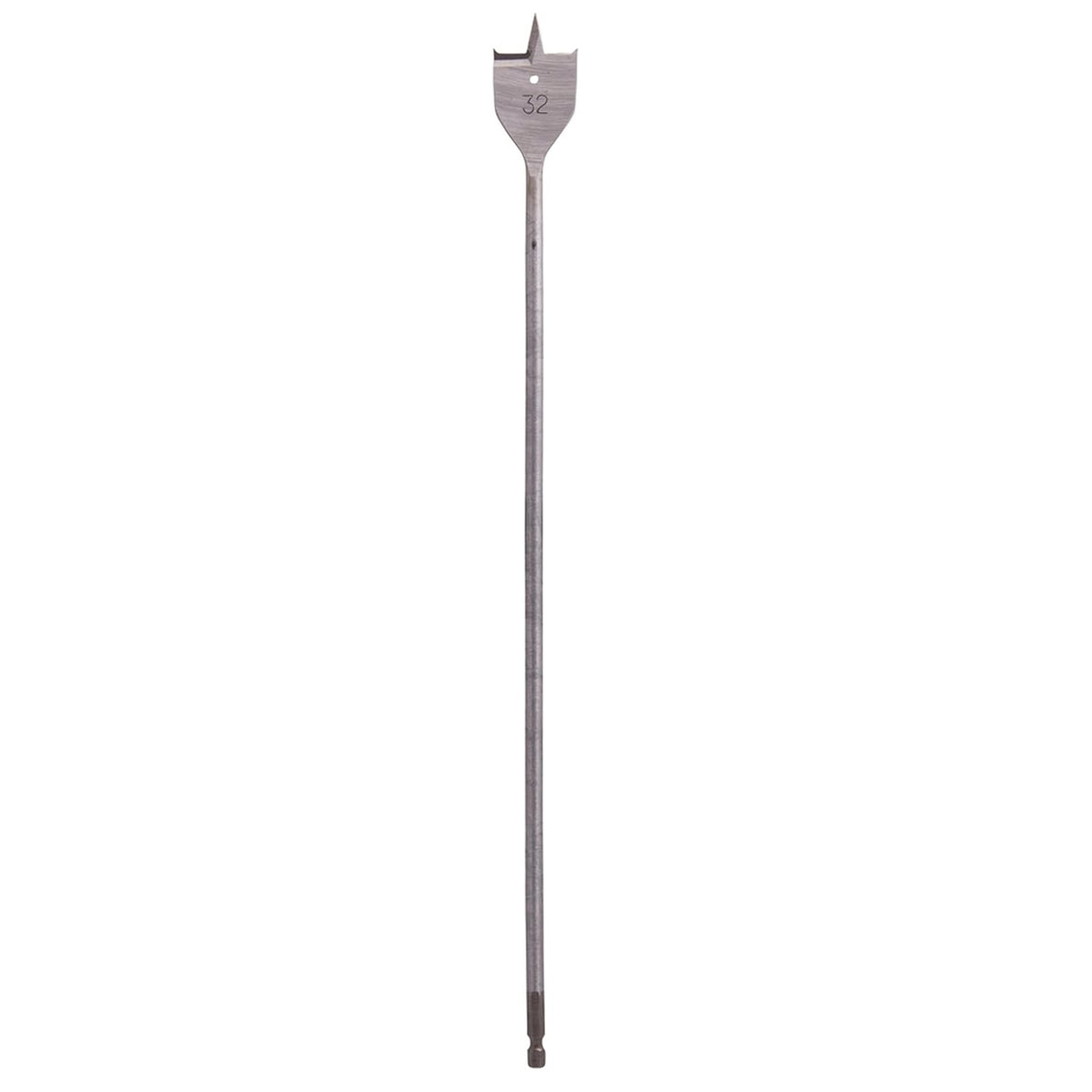 Makita Flat Wood Drill Bit Metallic Grey 32mm x 400mm E-17538 | Sharp Tip for Fast Cutting | Suitable for Wood | High-Speed Drilling