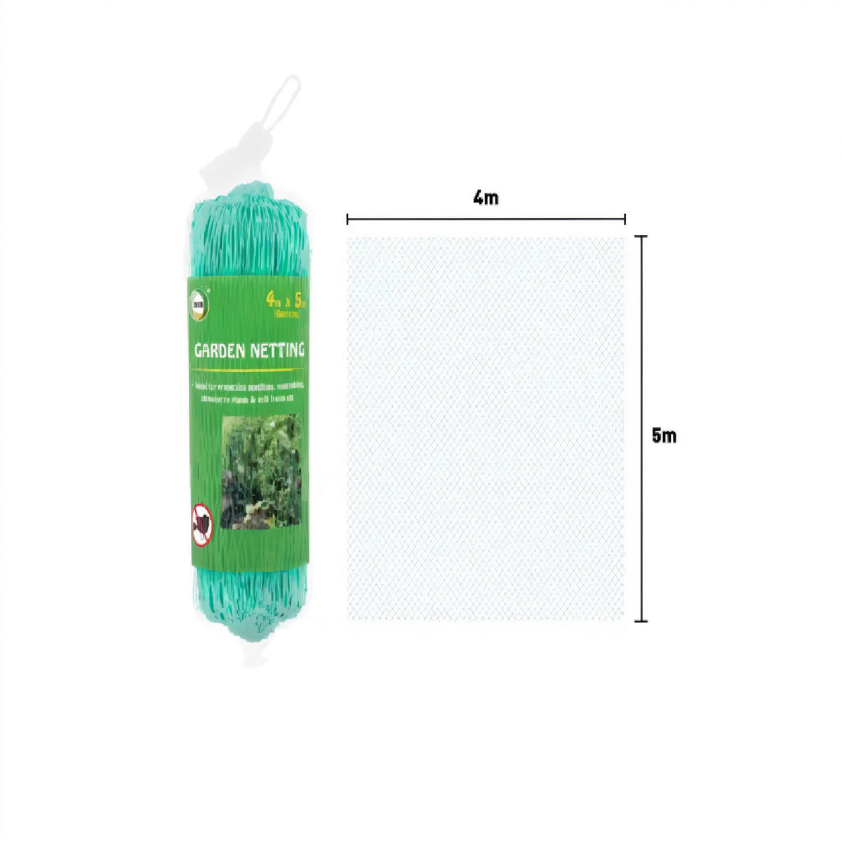 DID Garden Netting Green 4Mtr x 5Mtr GN6764 | Ideal for Protecting Seedlines - Vegetables - Strawberry Plants and Soft Fruits etc.