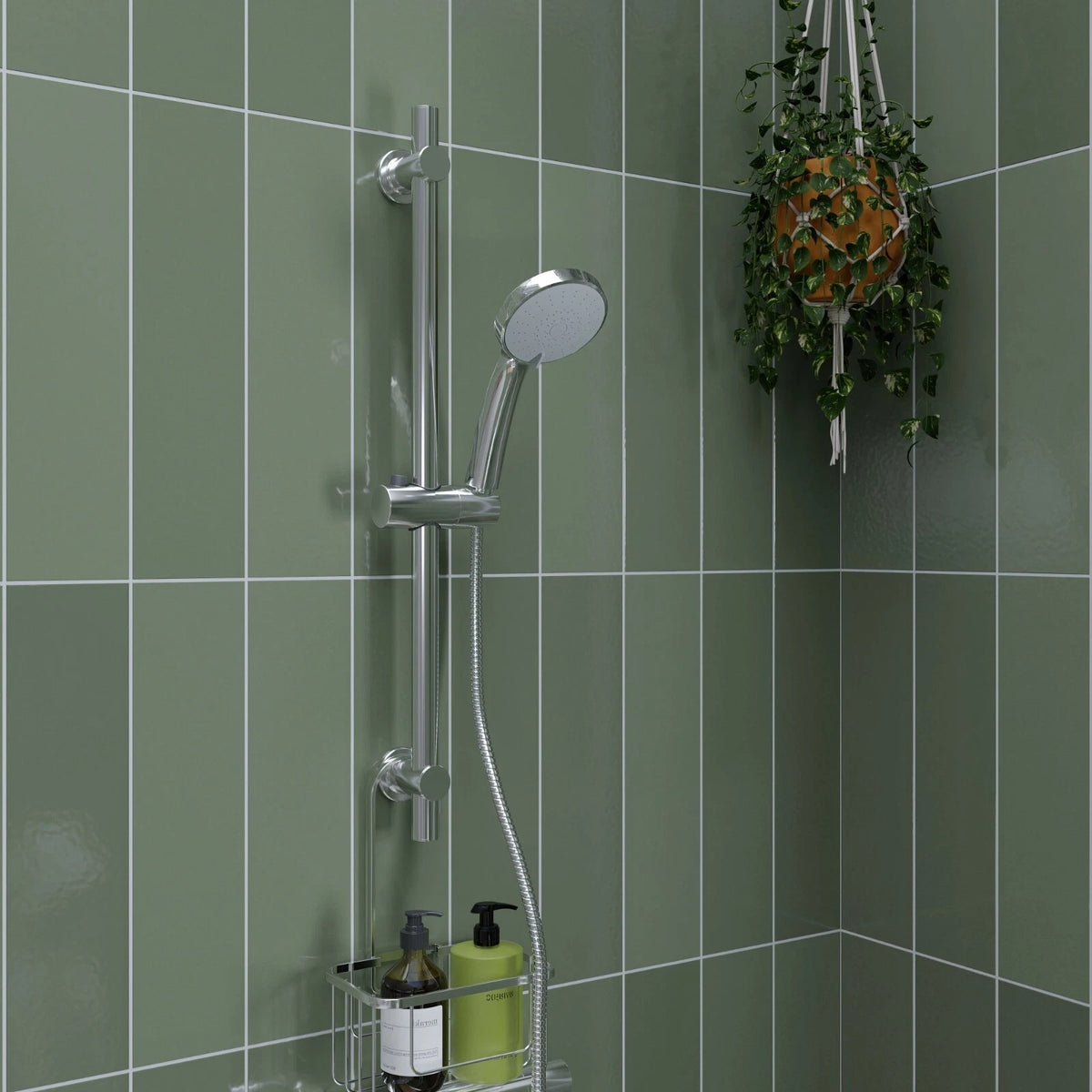 Croydex Presion 5 Function Shower Handset Chrome AM304041 | Standard Shower Non Boosted | Presion Shower Boosted