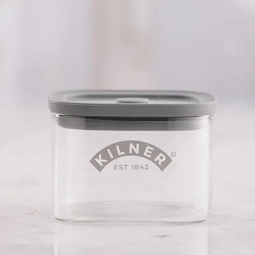 Kilner Square Fresh Storage Jar Clear 0.5Ltr 25.100 | Reuse | Refill | Recycle | Made to Last | Glass is Best