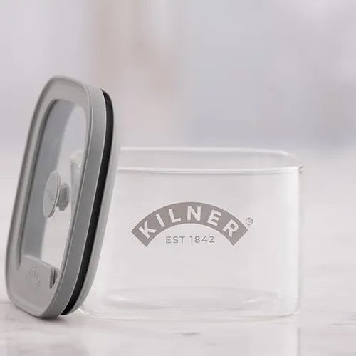 Kilner Square Fresh Storage Jar Clear 0.5Ltr 25.100 | Reuse | Refill | Recycle | Made to Last | Glass is Best