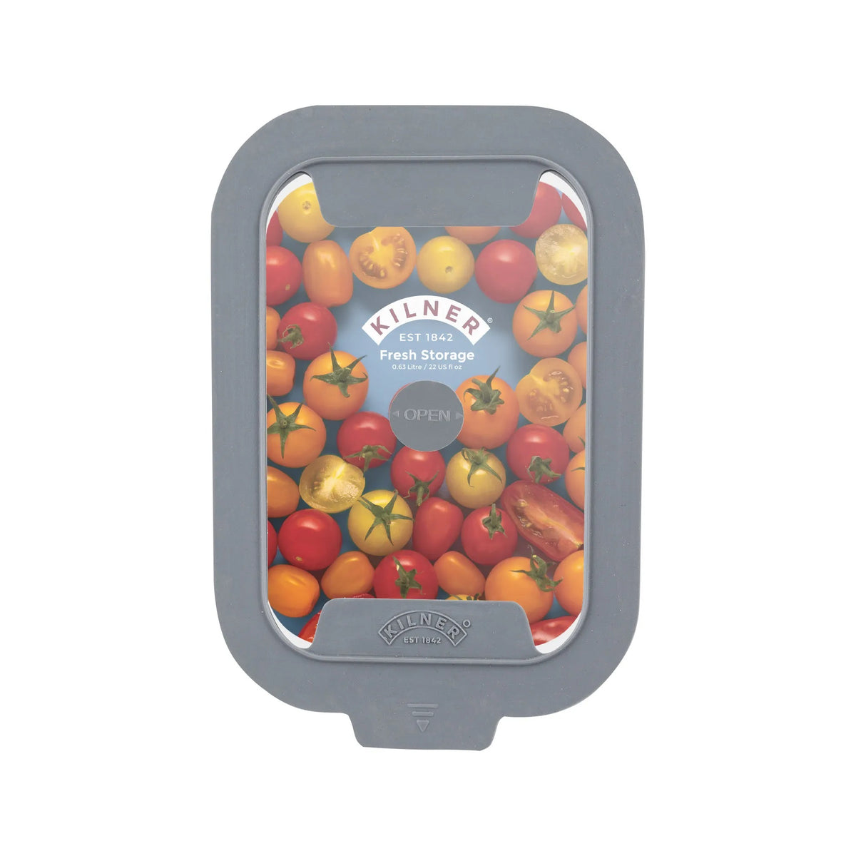 Kilner Rectangular Fresh Storage Container Clear 0.63Ltr H5.8cm x W18.1cm x D12.6cm 25.096 | Freezer Safe | Dishwasher Safe | Oven Safe | Microwave Safe | Perfect for Fresh Snacks and Food Prep
