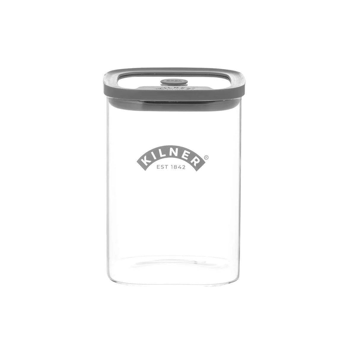 Kilner Fresh Storage Jar Clear 1Ltr H14.6cm x W10.4cm x L10.4cm 25.101 | Durable Glass | Reuse | Refill | Recycle | Made to Last | Glass is Best