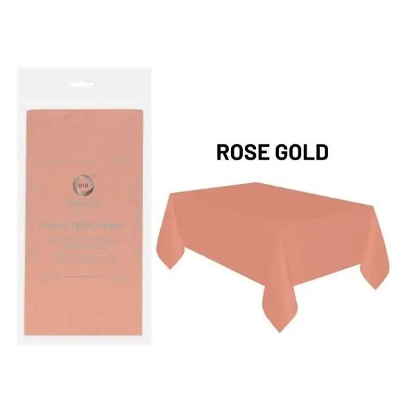 DID Party Table Covers Assorted Colours 54-Inch x 54-Inch Pack of 2 PY0641 | Plastic Tablecloths | Spill-Proof and Easy to Clean | Ideal for BBQs-Birthdays-Picnics and More